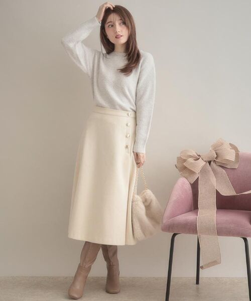 Couture Brooch / クチュールブローチ ニット・セーター | 【前後2WAY】スパンコールラメフェザー ニット | 詳細10