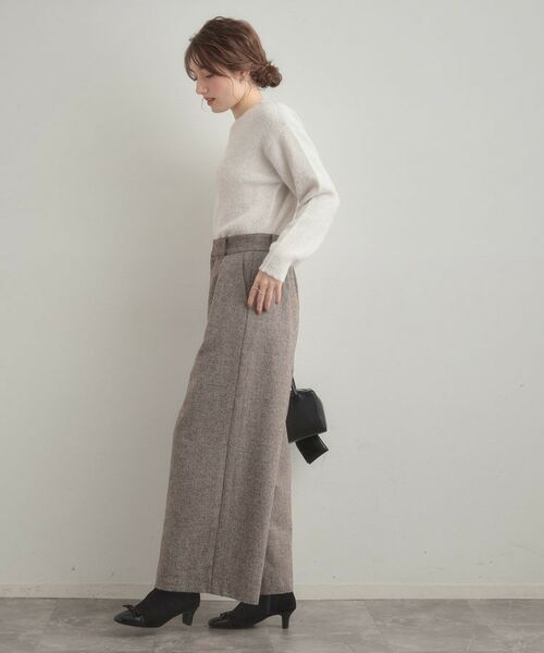 Couture Brooch / クチュールブローチ ニット・セーター | 【前後2WAY】スパンコールラメフェザー ニット | 詳細2