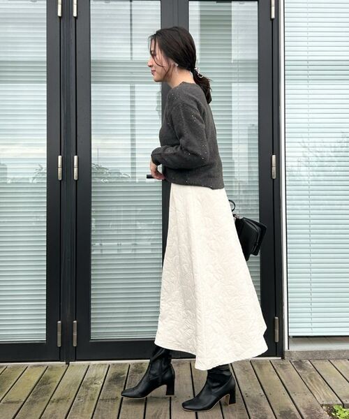 Couture Brooch / クチュールブローチ ニット・セーター | 【前後2WAY】スパンコールラメフェザー ニット | 詳細30