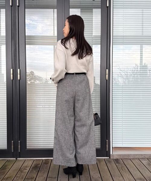 Couture Brooch / クチュールブローチ ニット・セーター | 【パール調・ビジューデザイン】華やかロゴニット | 詳細10