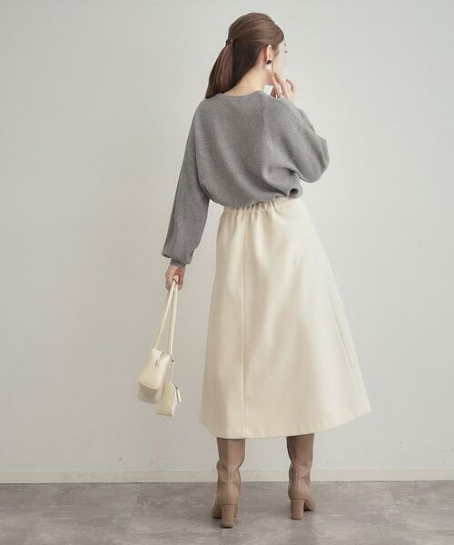 Couture Brooch / クチュールブローチ ニット・セーター | 【パール調・ビジューデザイン】華やかロゴニット | 詳細14