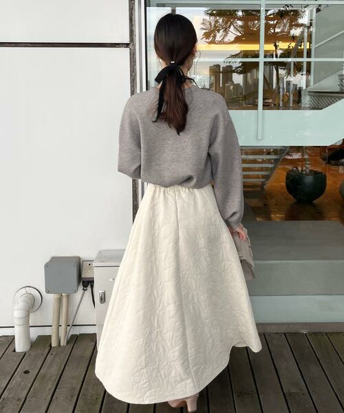 Couture Brooch / クチュールブローチ ニット・セーター | 【パール調・ビジューデザイン】華やかロゴニット | 詳細21