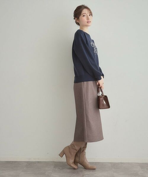 Couture Brooch / クチュールブローチ ニット・セーター | 【パール調・ビジューデザイン】華やかロゴニット | 詳細25