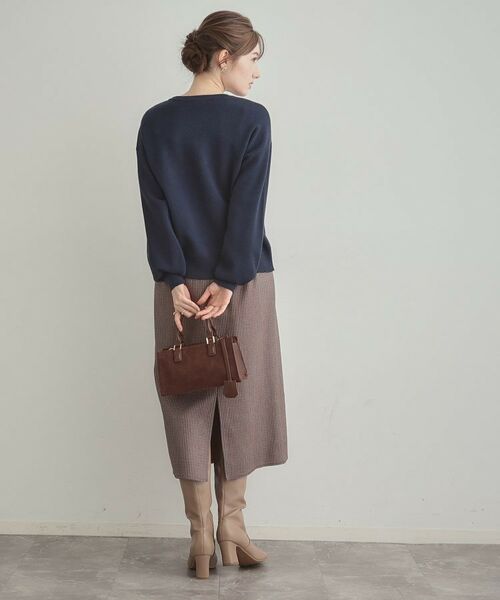 Couture Brooch / クチュールブローチ ニット・セーター | 【パール調・ビジューデザイン】華やかロゴニット | 詳細26