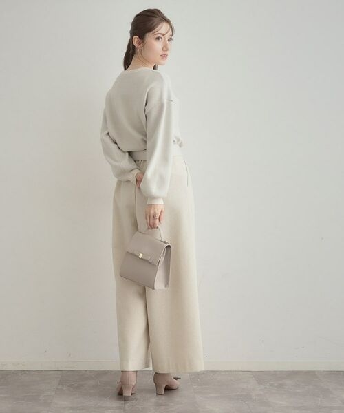 Couture Brooch / クチュールブローチ ニット・セーター | 【パール調・ビジューデザイン】華やかロゴニット | 詳細4