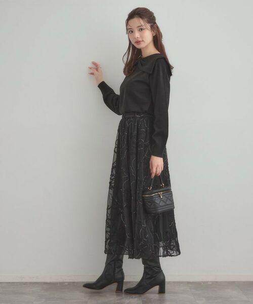 Couture Brooch / クチュールブローチ ニット・セーター | 【着映え】リボンカラー デザインニット | 詳細22