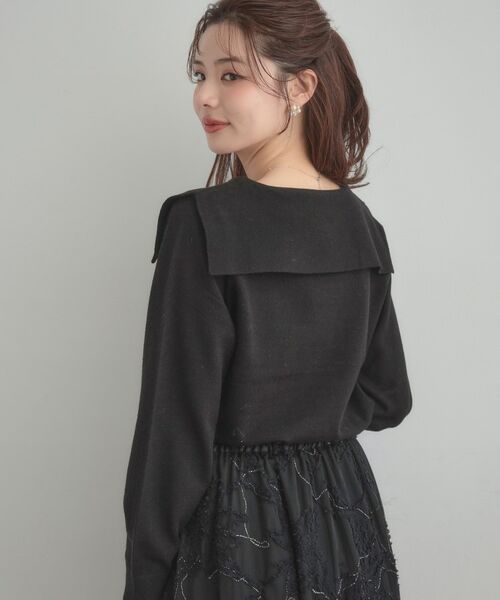 Couture Brooch / クチュールブローチ ニット・セーター | 【着映え】リボンカラー デザインニット | 詳細26