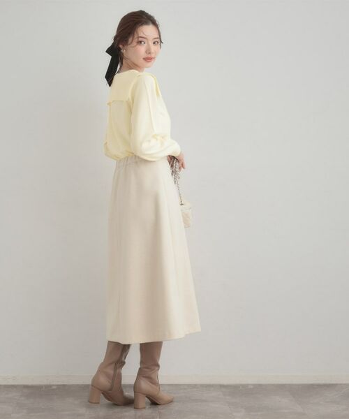 Couture Brooch / クチュールブローチ ニット・セーター | 【着映え】リボンカラー デザインニット | 詳細3