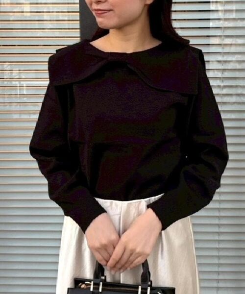 Couture Brooch / クチュールブローチ ニット・セーター | 【着映え】リボンカラー デザインニット | 詳細30