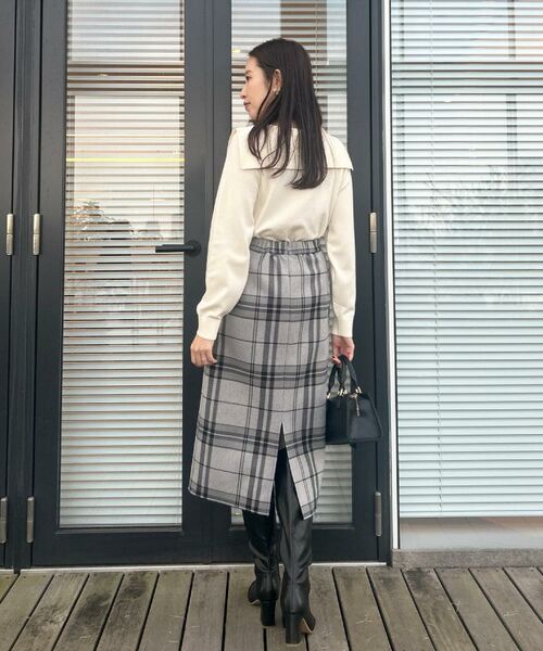 Couture Brooch / クチュールブローチ ニット・セーター | 【着映え】リボンカラー デザインニット | 詳細9