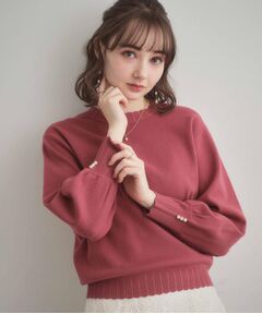 Couture Brooch / クチュールブローチ ニット・セーター | 【洗える/スカラデザイン】パフスリーブ ニット
