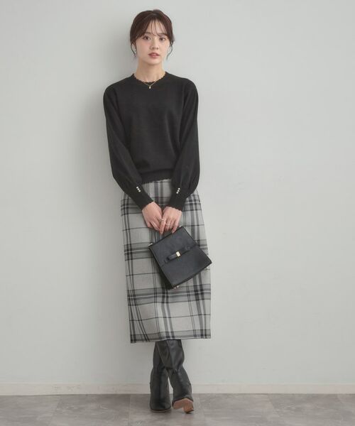 Couture Brooch / クチュールブローチ ニット・セーター | 【洗える/スカラデザイン】パフスリーブ ニット | 詳細11