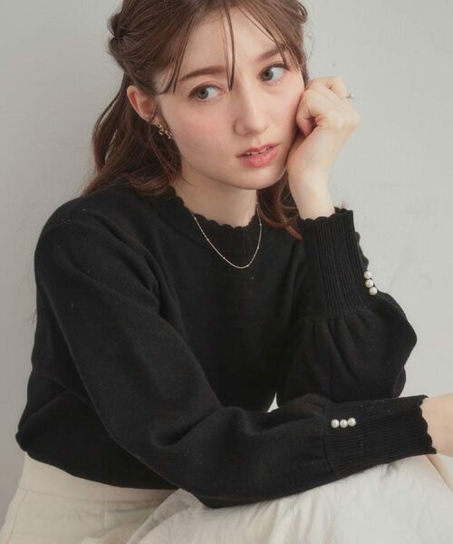 Couture Brooch / クチュールブローチ ニット・セーター | 【洗える/スカラデザイン】パフスリーブ ニット | 詳細20