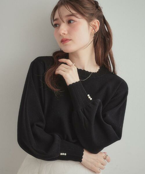 Couture Brooch / クチュールブローチ ニット・セーター | 【洗える/スカラデザイン】パフスリーブ ニット | 詳細21