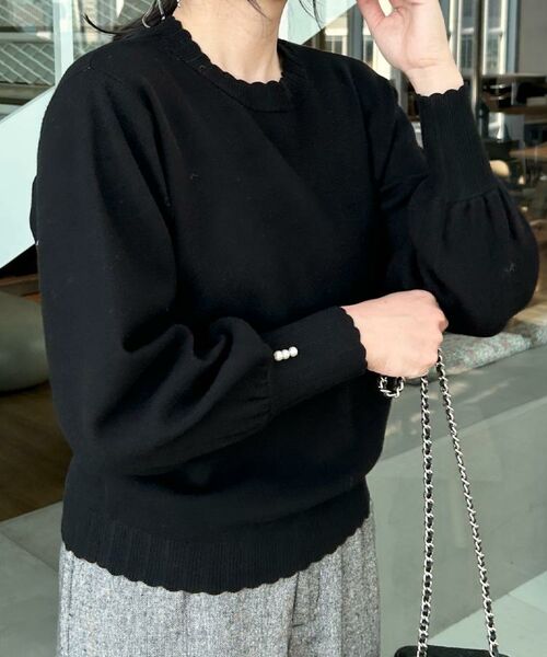 Couture Brooch / クチュールブローチ ニット・セーター | 【洗える/スカラデザイン】パフスリーブ ニット | 詳細25