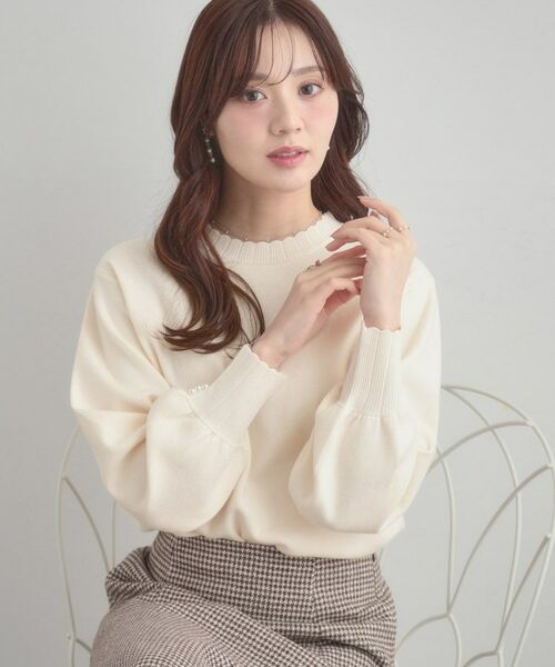 Couture Brooch / クチュールブローチ ニット・セーター | 【洗える/スカラデザイン】パフスリーブ ニット | 詳細4