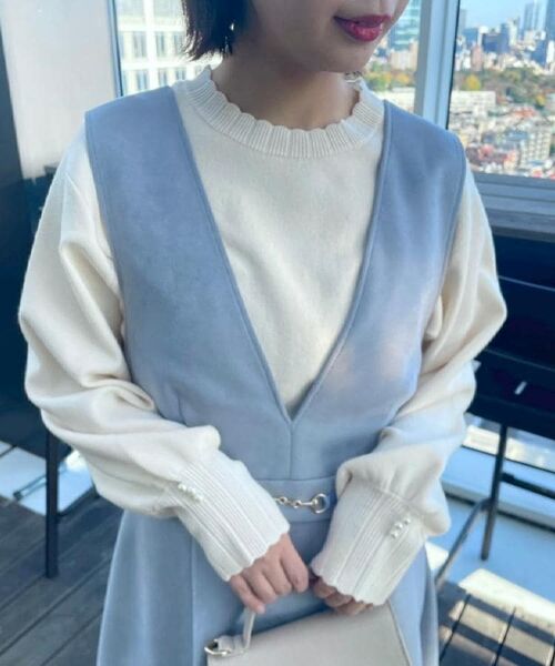 Couture Brooch / クチュールブローチ ニット・セーター | 【洗える/スカラデザイン】パフスリーブ ニット | 詳細9