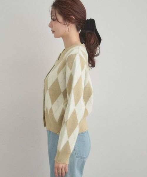 Couture Brooch / クチュールブローチ カーディガン・ボレロ | アーガイルニットカーディガン | 詳細16