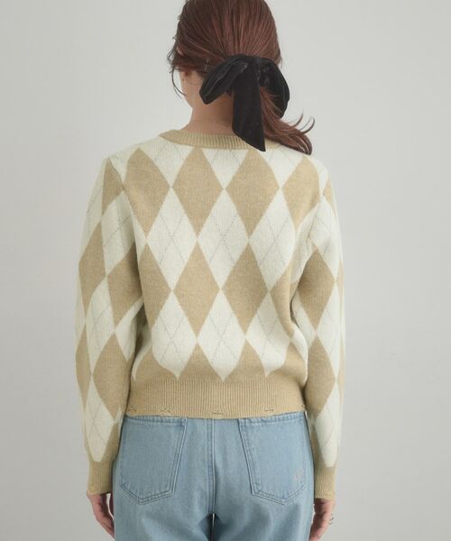 Couture Brooch / クチュールブローチ カーディガン・ボレロ | アーガイルニットカーディガン | 詳細17