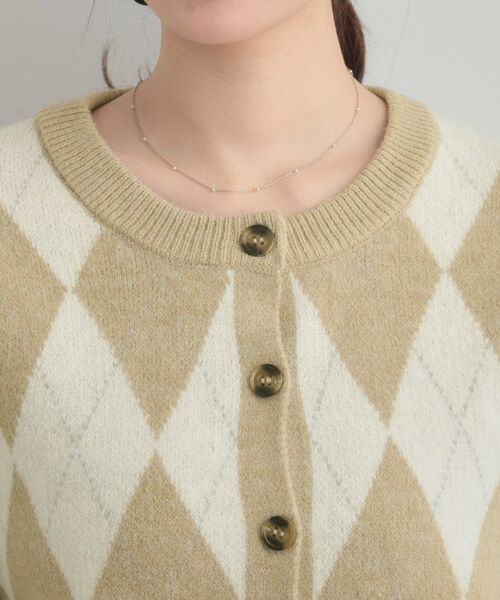 Couture Brooch / クチュールブローチ カーディガン・ボレロ | アーガイルニットカーディガン | 詳細18