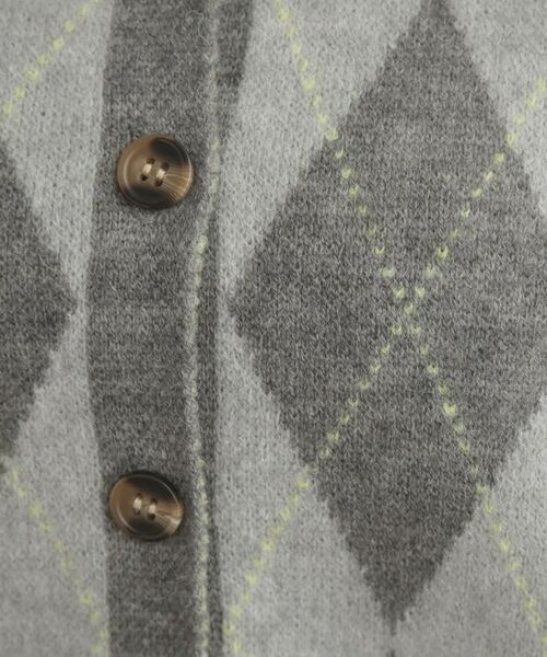Couture Brooch / クチュールブローチ カーディガン・ボレロ | アーガイルニットカーディガン | 詳細7