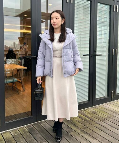 Couture Brooch / クチュールブローチ ロング・マキシ丈ワンピース | 【S-LL/通勤】ビット付き スエード調ダンボールジャンスカ | 詳細10