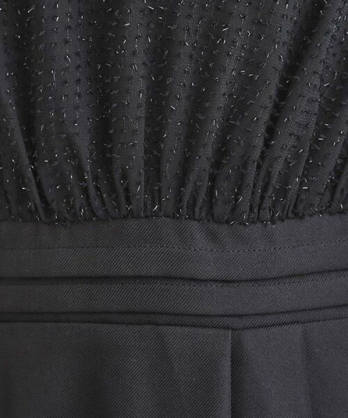 Couture Brooch / クチュールブローチ ロング・マキシ丈ワンピース | 【通勤・ラメジャカード】ドッキングワンピース | 詳細27