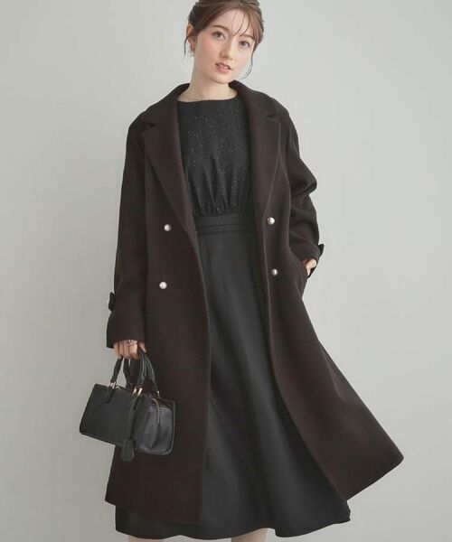 Couture Brooch / クチュールブローチ ロング・マキシ丈ワンピース | 【通勤・ラメジャカード】ドッキングワンピース | 詳細8