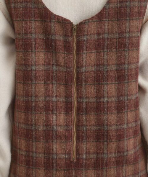 Couture Brooch / クチュールブローチ ワンピース | フェイクウールミニジャンスカ | 詳細19