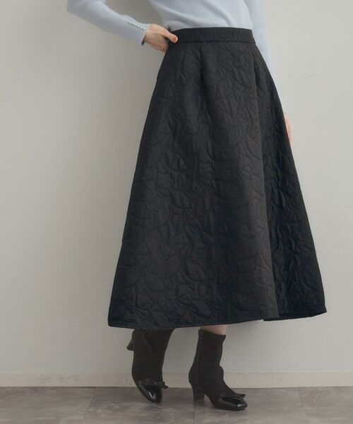 Couture Brooch / クチュールブローチ ロング・マキシ丈スカート | 【洗える】リーフジャカード フレアスカート | 詳細14