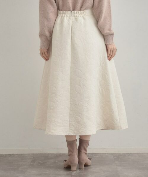 Couture Brooch / クチュールブローチ ロング・マキシ丈スカート | 【洗える】リーフジャカード フレアスカート | 詳細25