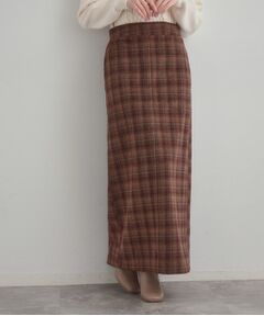Couture Brooch / クチュールブローチ ロング・マキシ丈スカート | シャギーチェックIラインスカート