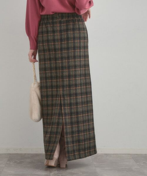 Couture Brooch / クチュールブローチ ロング・マキシ丈スカート | シャギーチェックIラインスカート | 詳細10