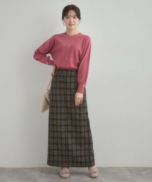 Couture Brooch / クチュールブローチ ロング・マキシ丈スカート | シャギーチェックIラインスカート | 詳細11