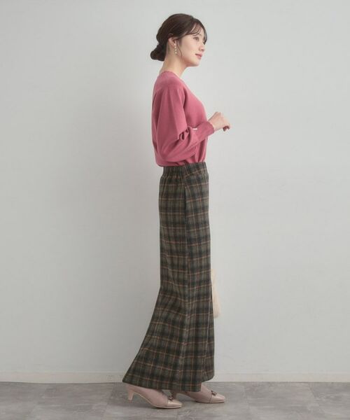 Couture Brooch / クチュールブローチ ロング・マキシ丈スカート | シャギーチェックIラインスカート | 詳細12