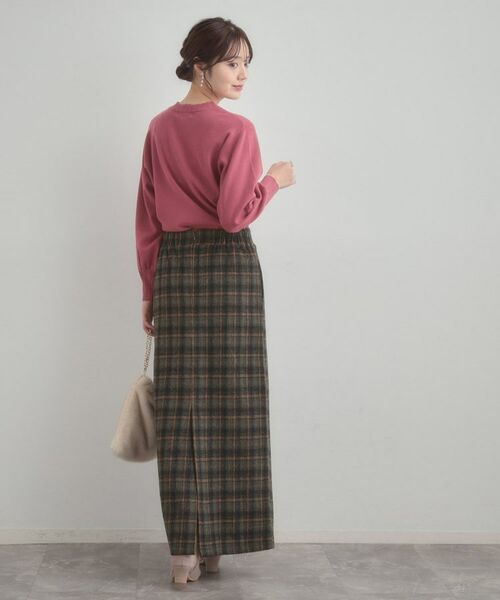 Couture Brooch / クチュールブローチ ロング・マキシ丈スカート | シャギーチェックIラインスカート | 詳細13