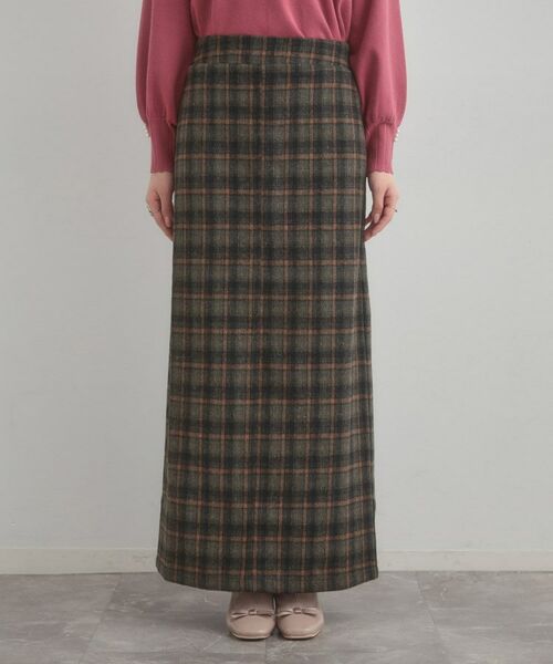 Couture Brooch / クチュールブローチ ロング・マキシ丈スカート | シャギーチェックIラインスカート | 詳細15