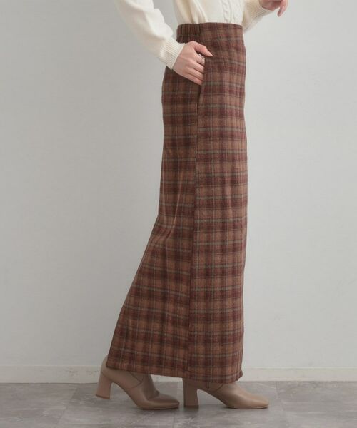Couture Brooch / クチュールブローチ ロング・マキシ丈スカート | シャギーチェックIラインスカート | 詳細2