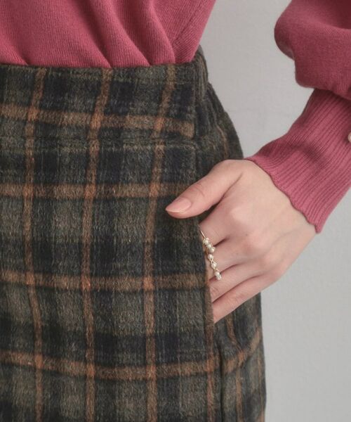Couture Brooch / クチュールブローチ ロング・マキシ丈スカート | シャギーチェックIラインスカート | 詳細20