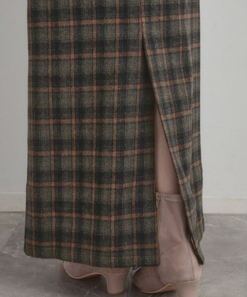 Couture Brooch / クチュールブローチ ロング・マキシ丈スカート | シャギーチェックIラインスカート | 詳細22