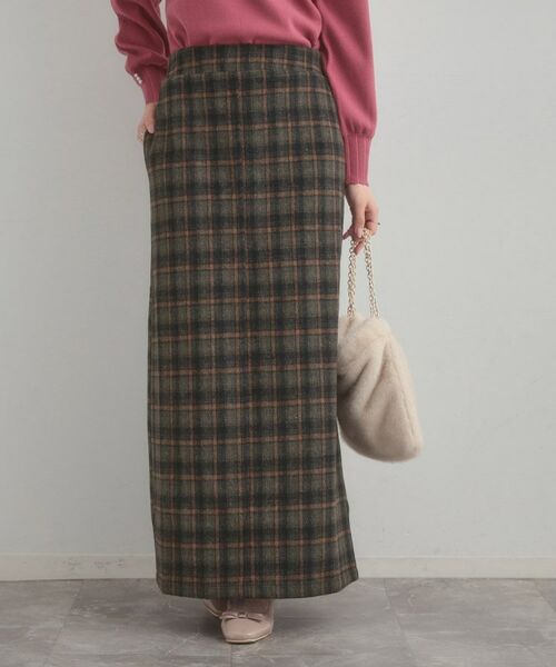 Couture Brooch / クチュールブローチ ロング・マキシ丈スカート | シャギーチェックIラインスカート | 詳細8