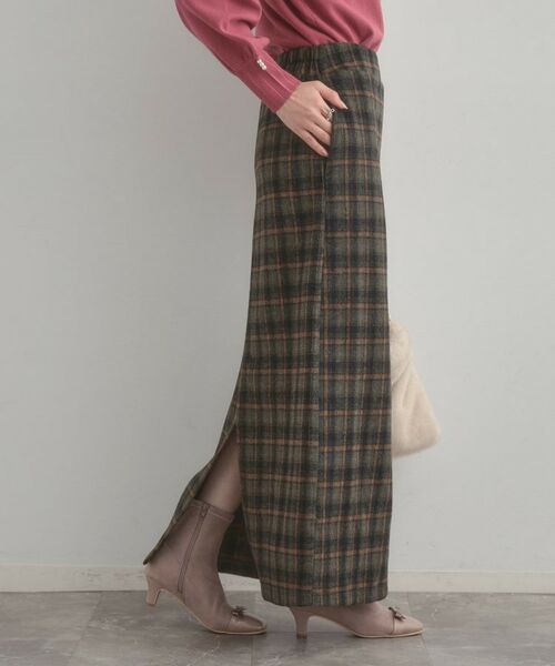 Couture Brooch / クチュールブローチ ロング・マキシ丈スカート | シャギーチェックIラインスカート | 詳細9