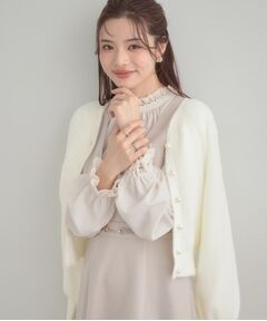 Couture Brooch / クチュールブローチ カーディガン・ボレロ | 【前後2WAY】Springフェザーカーデトップス