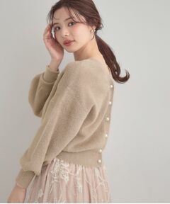 Couture Brooch / クチュールブローチ カーディガン・ボレロ | 【前後2WAY】Springフェザーカーデトップス