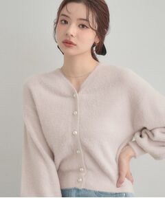 Couture Brooch / クチュールブローチ カーディガン・ボレロ | 【前後2WAY】Springフェザーカーデトップス