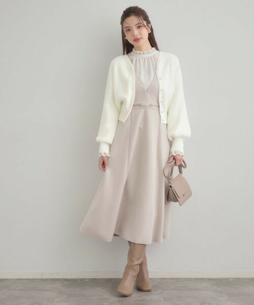 Couture Brooch / クチュールブローチ カーディガン・ボレロ | 【前後2WAY】Springフェザーカーデトップス | 詳細1