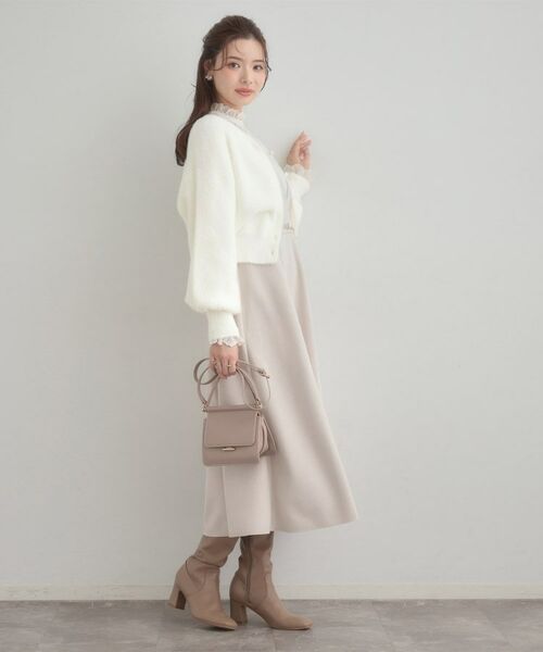 Couture Brooch / クチュールブローチ カーディガン・ボレロ | 【前後2WAY】Springフェザーカーデトップス | 詳細2