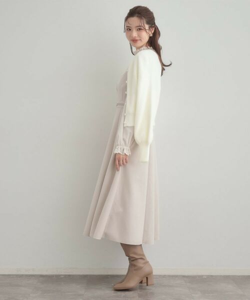 Couture Brooch / クチュールブローチ カーディガン・ボレロ | 【前後2WAY】Springフェザーカーデトップス | 詳細4