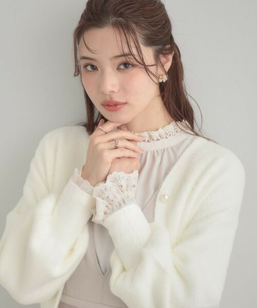 Couture Brooch / クチュールブローチ カーディガン・ボレロ | 【前後2WAY】Springフェザーカーデトップス | 詳細6