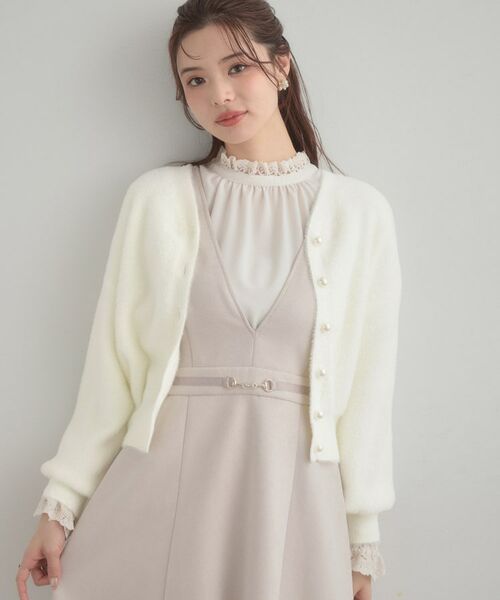 Couture Brooch / クチュールブローチ カーディガン・ボレロ | 【前後2WAY】Springフェザーカーデトップス | 詳細8
